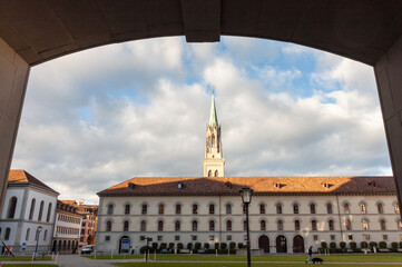 On the square near Abbey in St. Gallen