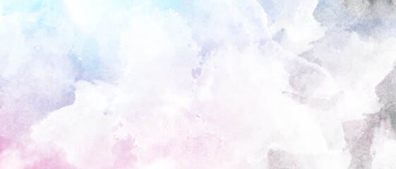 abstract colorful watercolor background with clouds. modern white grunge background. colorful soft light multicolor painting background. abstract watercolor hand painted background