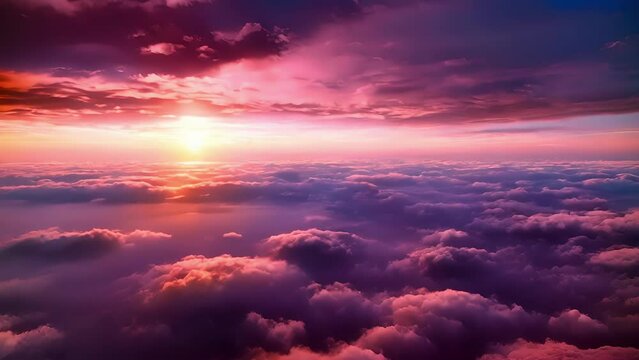 A breathtaking moment as the sunrise highlights the rare stratospheric clouds.
