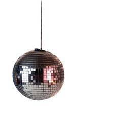 Fototapeta premium Disco Ball Isolated On Transparent Background