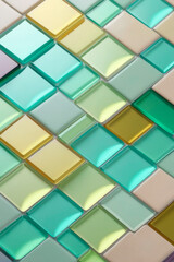 Mosaic cubic geometrical background.