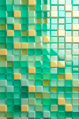 Fototapeta premium Mosaic cubic geometrical background.