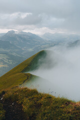 Krajobraz górski w Alpach