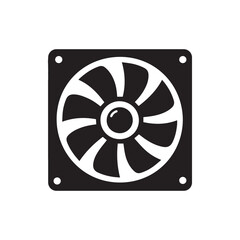 Air ventilator exhaust fan icon