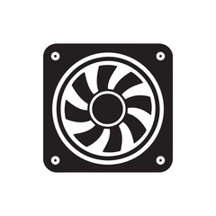 Air ventilator exhaust fan icon