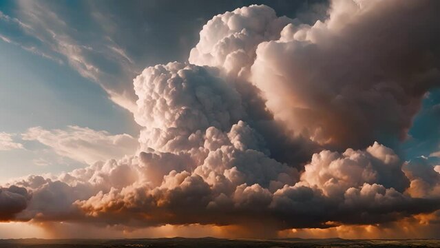 The sky is dominated by towering anvil clouds promising a powerful and unforgettable storm.