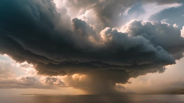 As the monsoon approaches the sky becomes a canvas of brooding swirling clouds.
