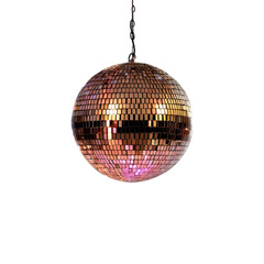 Obraz premium Disco Ball Isolated On Transparent Background