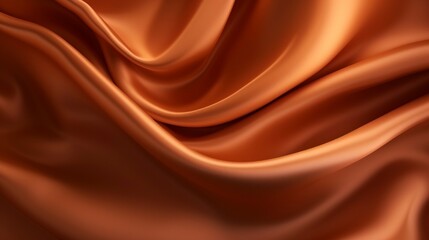 Brown orange silk satin. Fabric background for design. Gradient. Chocolate color. Dark abstract elegant background. Matte, shimmer. Template. 4k, high detailed, full ultra HD, High resolution