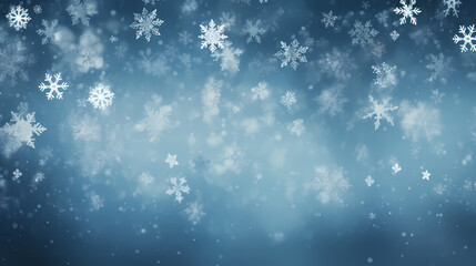 Fototapeta premium Festive snowflake background with beautiful design and space for text