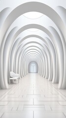 White wall interior isolated UHD wallpaper