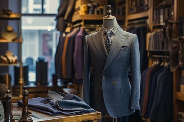 Bespoke tailoring studio crafting custom suits and dresses