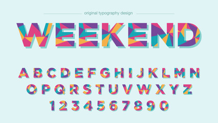 Weekend Modern abstract digital alphabet font. Minimal technology typography, Creative urban sport fashion futuristic font. Trendy typography - obrazy, fototapety, plakaty