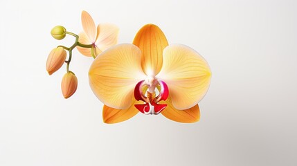 Fototapeta na wymiar Orchid on white background