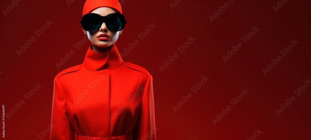 Poster a monochromatic template, utilizing shades of a single color to create a visually cohesive and impac