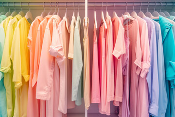 The Art of Closet Curation: A Colorful Masterpiece