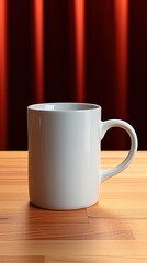 White mug mockup design UHD Wallpaper