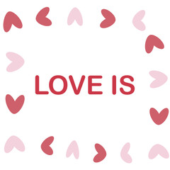 valentine's day background. LOVE letters seamless pattern.Texture for fabric, wrapping, wallpaper