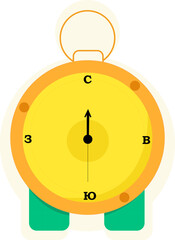Sticker with a compass for hacking and camping. 2000s style. Sticker in y2k style.