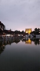 Fototapeta na wymiar temple town in Kerala India