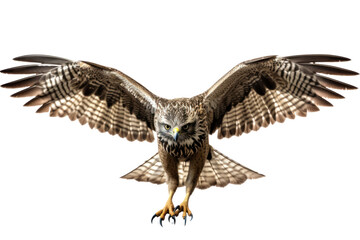 Obraz premium very dangerous species of predator. Majestic bird. isolated on white transparent background.