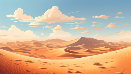 Fototapeta na wymiar A Visual Symphony of the Desert Landscape