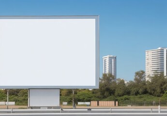Obraz premium blank billboard mockup