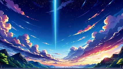 japanese background, anime wallpaper, digital art, pc wallpaper