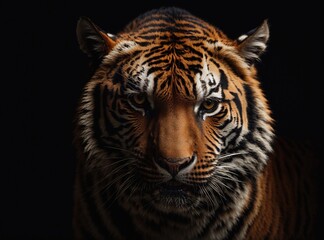 Enigmatic Tiger in Darkness