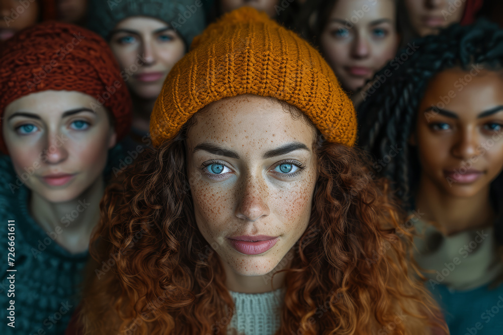 Poster an unposed image of individuals from different socio-economic backgrounds in a shared space. concept