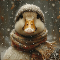 Duck In The Snow