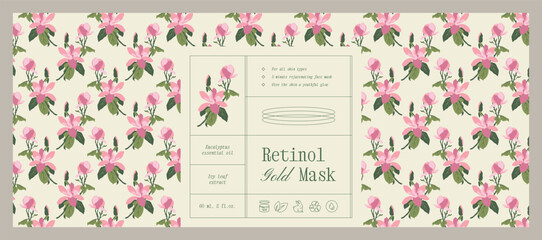 Minimal cosmetics label design template. Beauty illustration of elegant signs and badges for beauty, natural cosmetics, wellness, creative agency, fashion, wedding