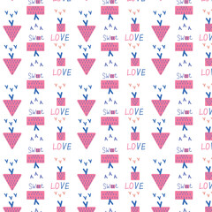 Web Abstract pattern with text in Memphis style.