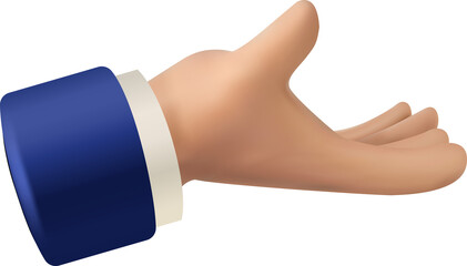 Businessman Hand 3D icon