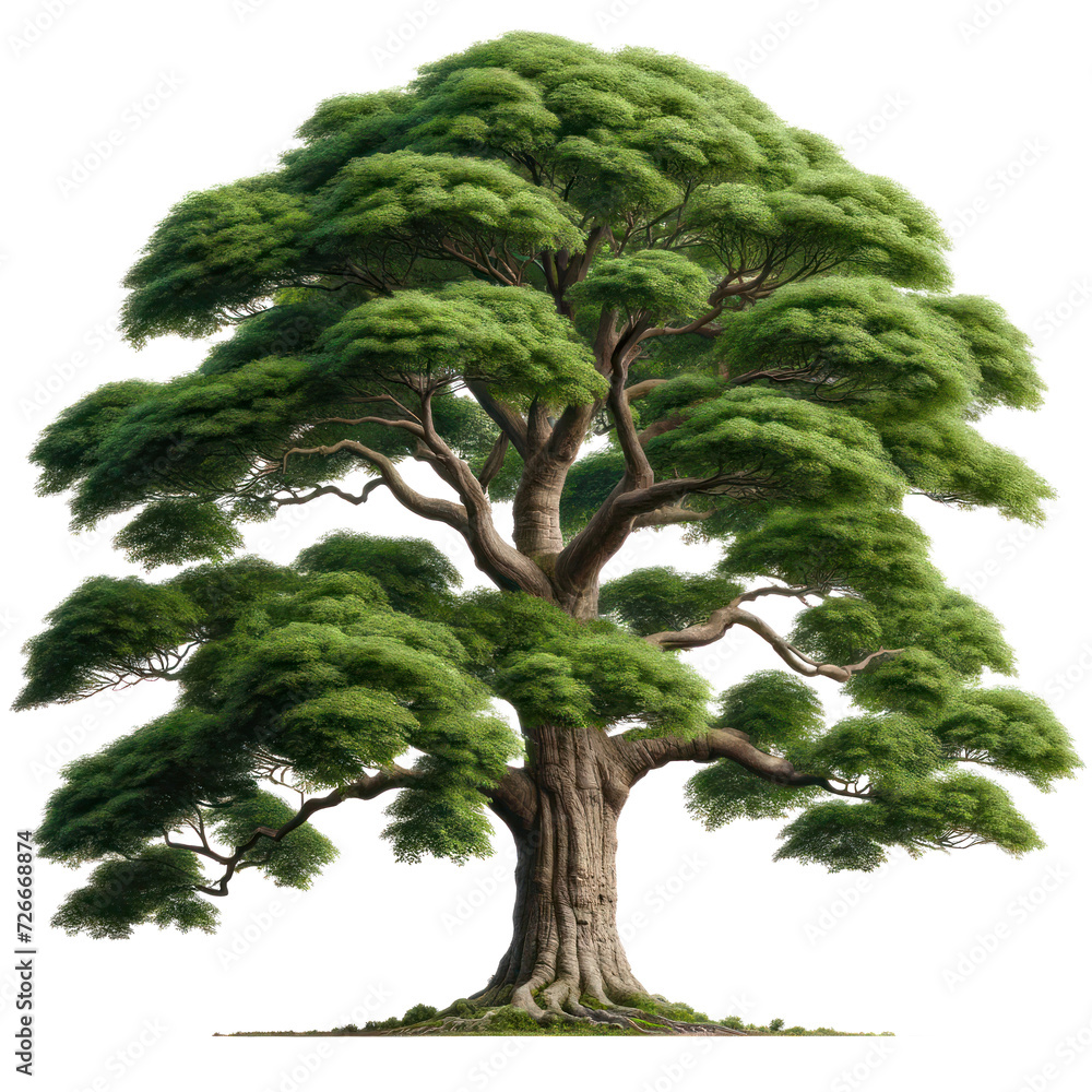 Poster elm tree isolated on transparent background