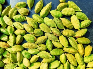 Elaichi or cardamom pods 
