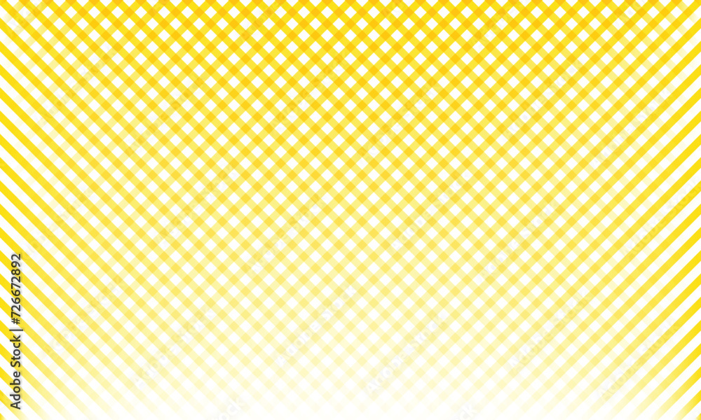Poster abstract repeatable seamless yellow white diagonal cross line pattern.
