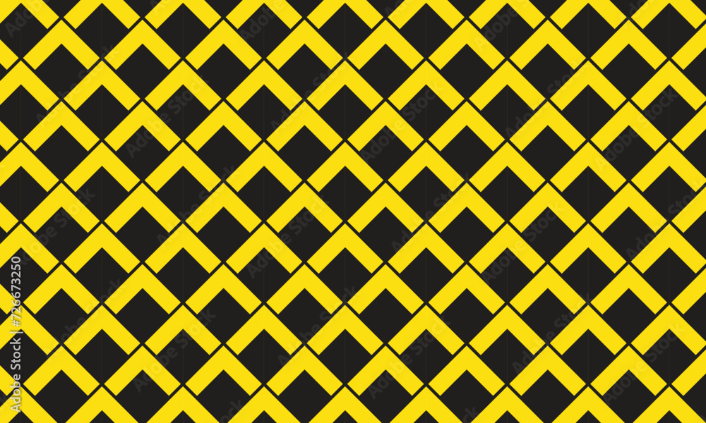 Poster abstract repeatable seamless black yellow rectangle pattern.
