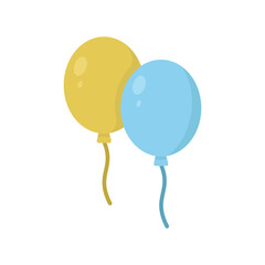 balloons icon vector design template simple and clean