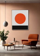 minimalist art tendance, room interior design, wall design 