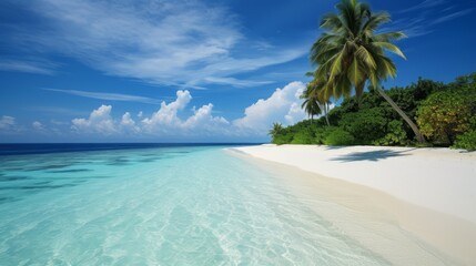 Fototapeta na wymiar Maldives Islands Ocean Tropical Beach