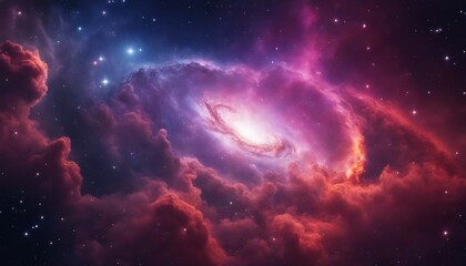 Fototapeta premium Cosmic Dreams: Colorful Galaxy Nebulae