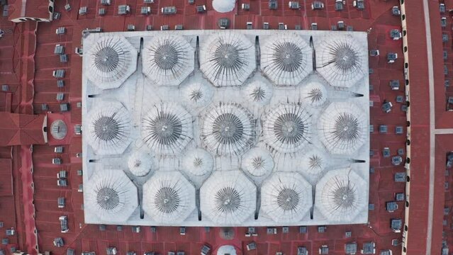 grand bazaar aerial istanbul, rooftops, top down angle, jk01