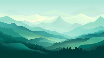 Stunning mountains, panoramic mountains PPT background