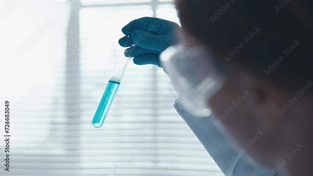 Poster a world high tech diagnostics from a skilled technician working on medical specimens. importance acc