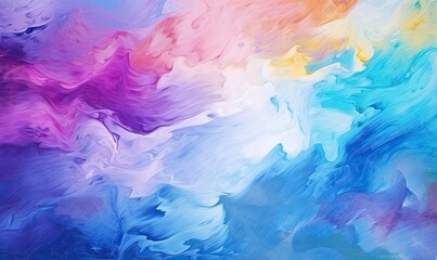Fototapeta na wymiar A Vibrant Symphony of Colors on Canvas