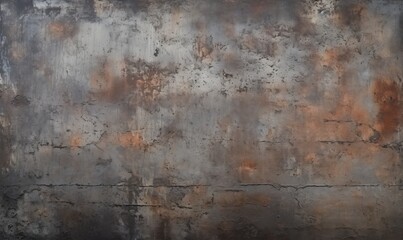 The Rusty Wall: A Weathered Surface with Layers of Oxidation and Decay