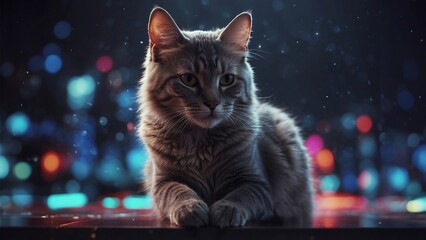 cat on the roof Generative Art