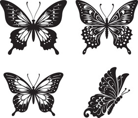 Butterfly Silhouette Vector Art