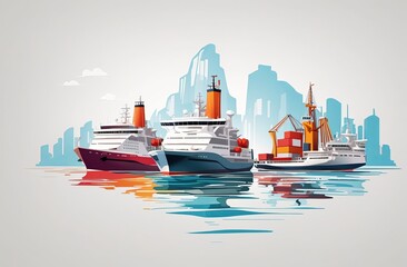 Realistic graphic logo illustration realistic